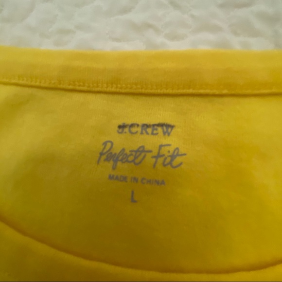 J. Crew yellow t-shirt - Picture 2 of 4
